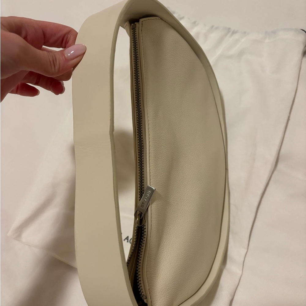 St. Agni Ivory Crescent Shoulder Bag - Picture 2 of 3